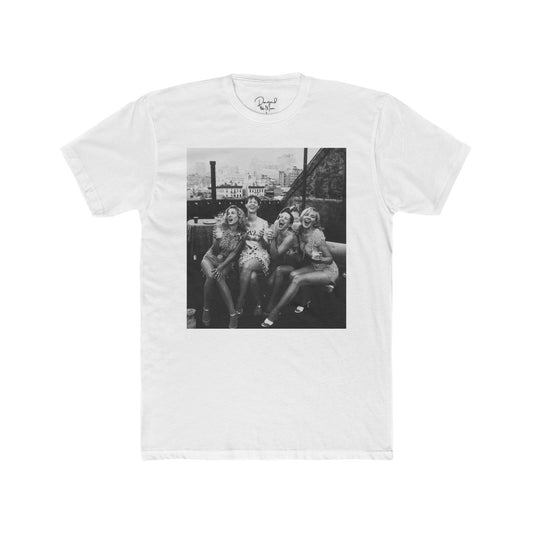 “The Girls” Vintage Black & White Photo Tee — Retro Friends Graphic T‑Shirt
