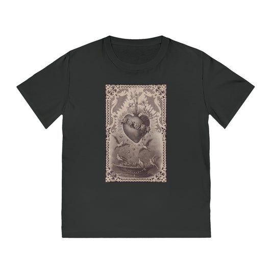 Vintage Sacred Heart Tee — Gothic Heart Graphic T-Shirt