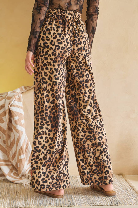 Plus Leopard Printed Pants