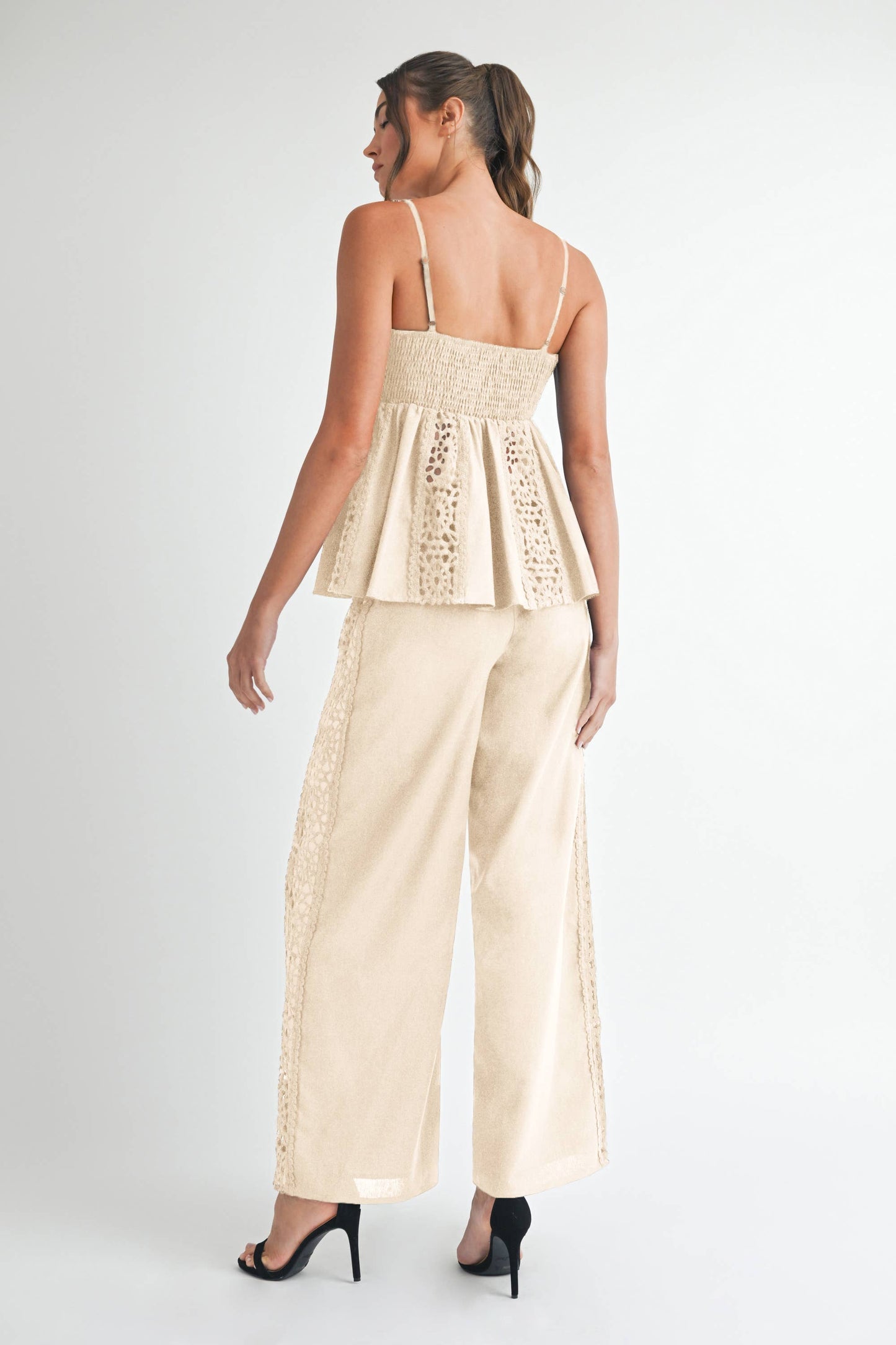 Crochet High Waist Pants