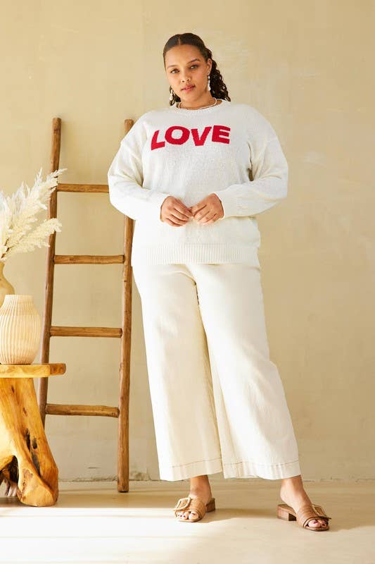 Plus Size Love Sweater