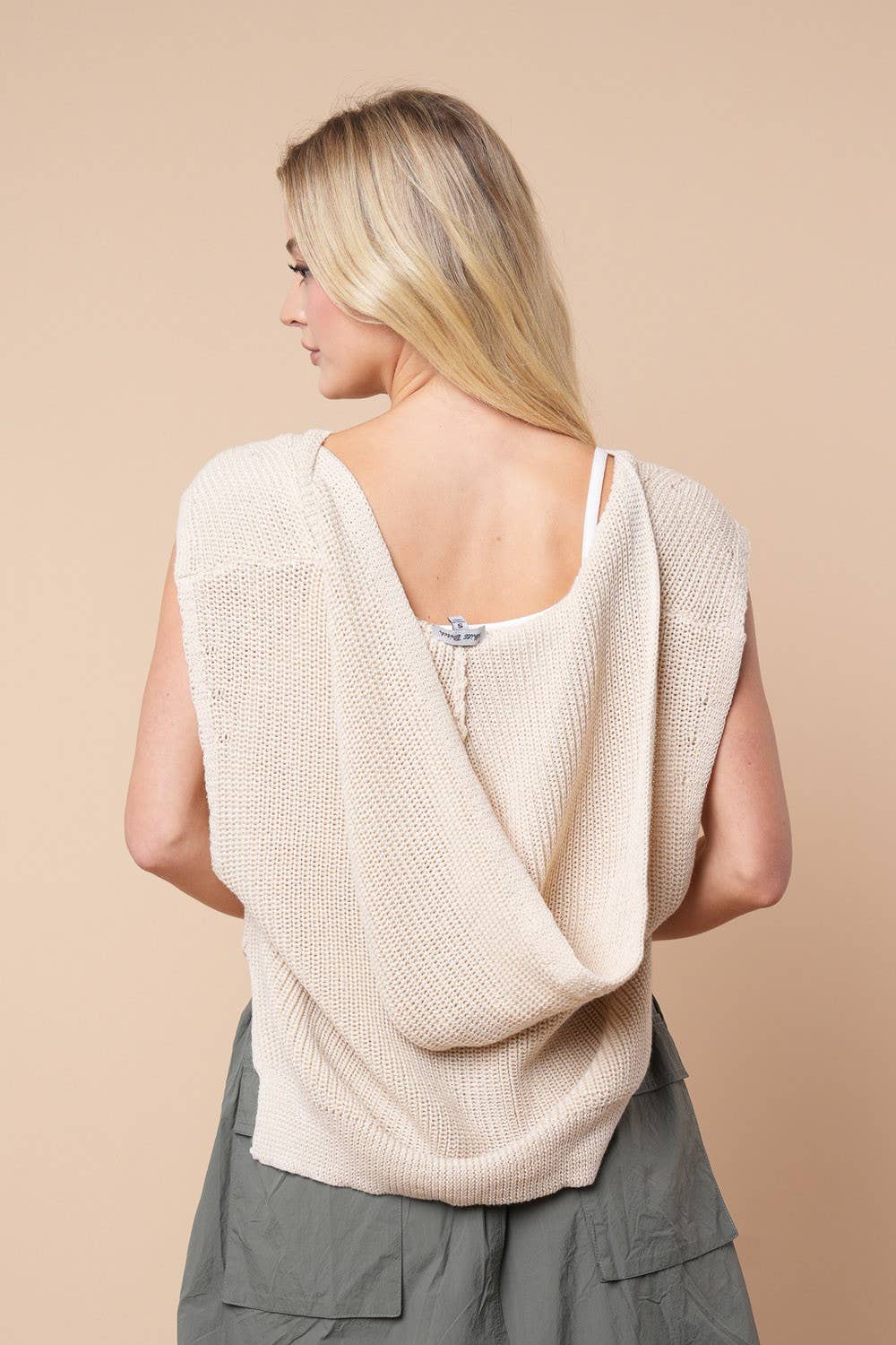 Sleeveless Solid Knit Top