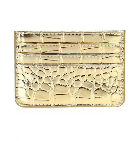 Tiara Crocodile Skin Slim Women's Card Holder/Wallet
