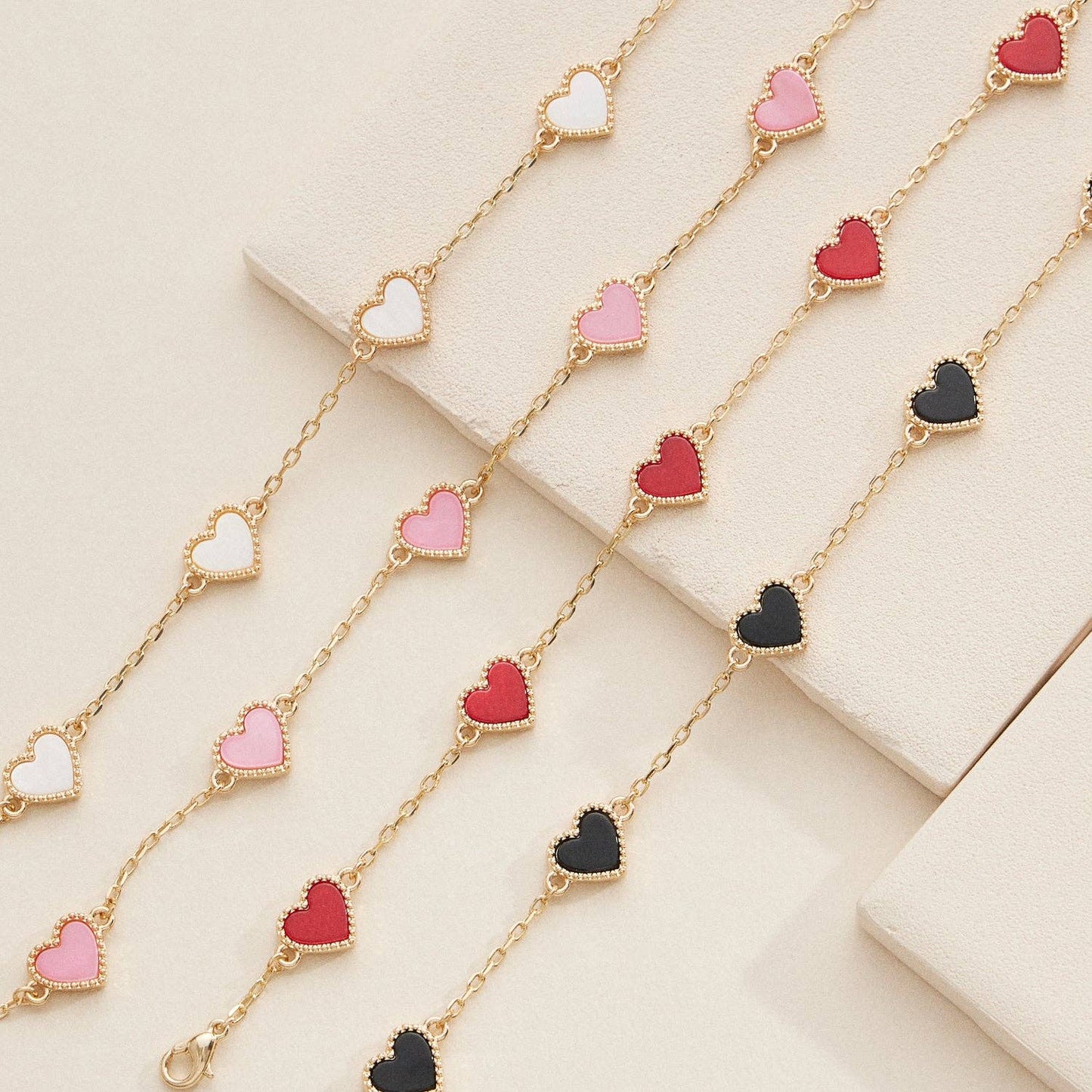 Black Hearts Bracelet