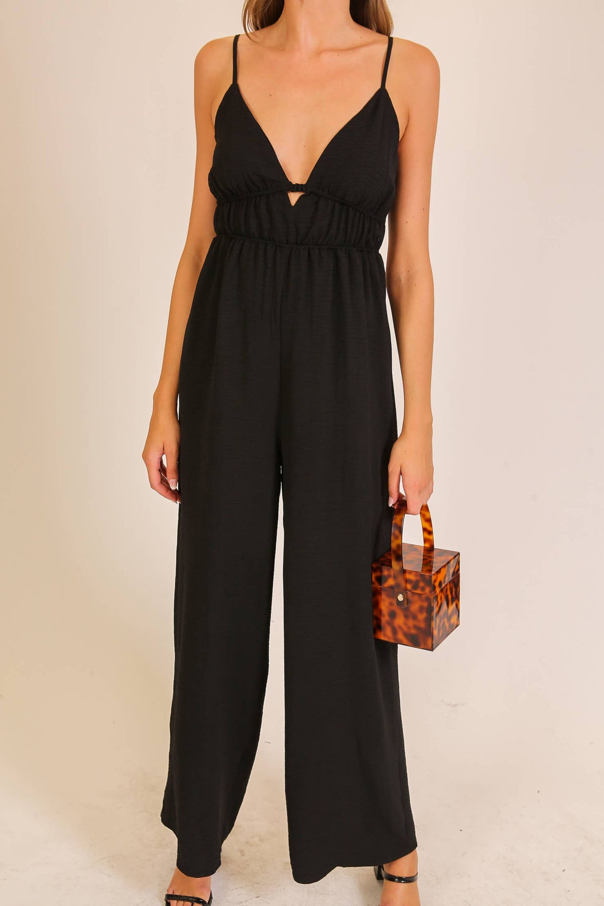 Airflow Tie-Back Wide Leg Jumpsuit