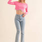 22418P - Studded Rhinestone Denim Jeans
