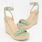 WEEKLY DEAL MICHELA BRAID STRAP ESPADRILLES WEDGE