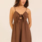 Airflow Tie-Front Cutout Mini Dress
