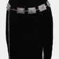 Ornate Rectangle Disc Chain Belt