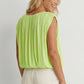 Grecian Drape Bubble Blouse
