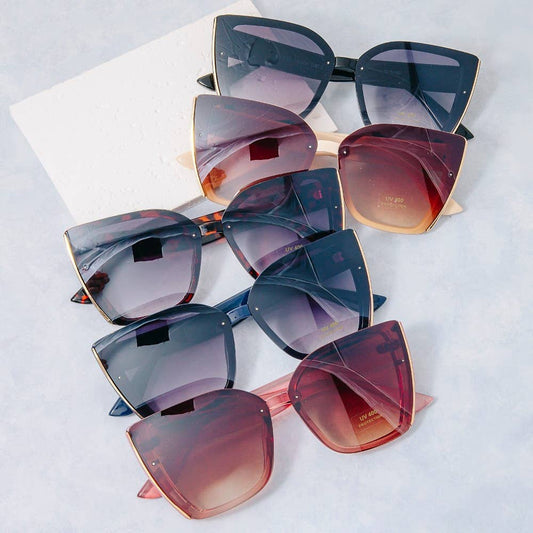 Acetate Frame Sunglasses Set