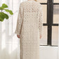 CESW3831- LONG SLEEVES CROCHET ELASTIC CARDIGAN
