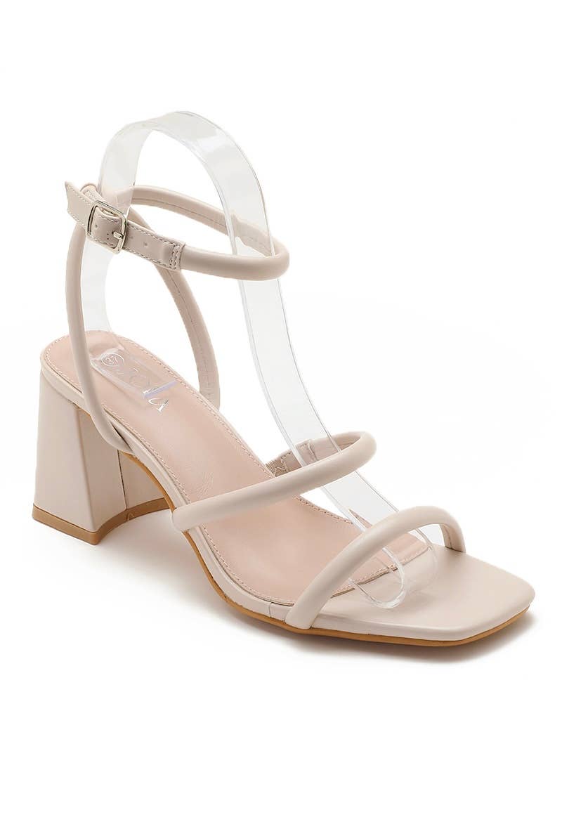 Trendy heeled sandal with strap H8-902