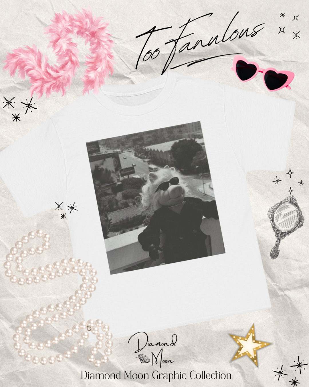 “Glamour Miss Piggy” Graphic Tee