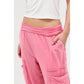 Mineral Wash Wide Leg Cargo Pants