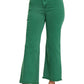 .SI-24919 Acid Washed Frayed Cutoff Hem Straight Wide Pants 0607