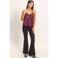 V-Neck Satin Cami Top