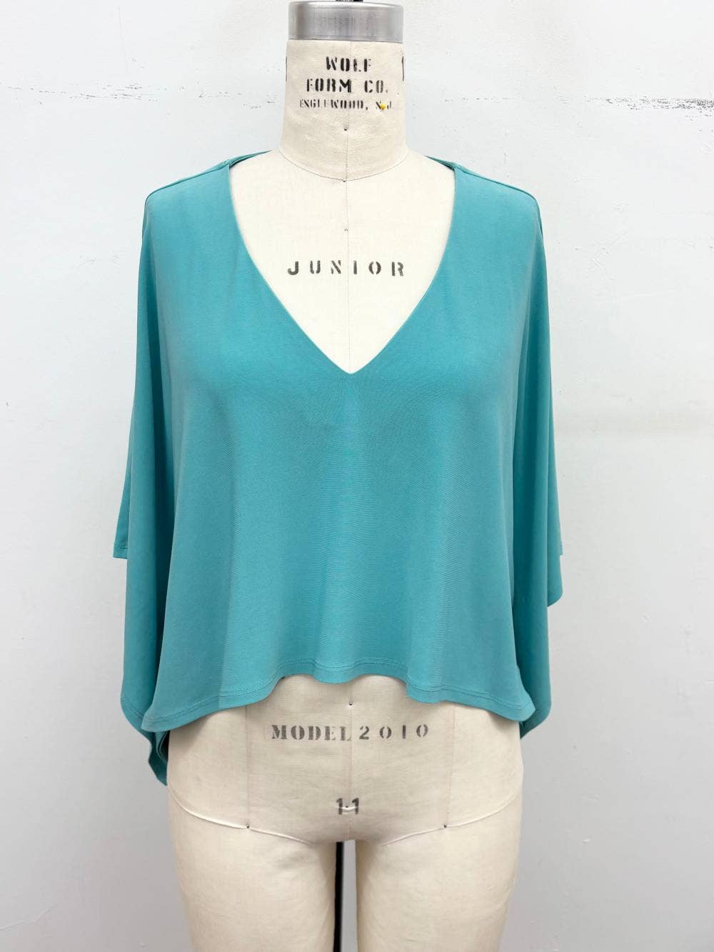 Flowy V-Neck Poncho Top