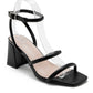 Trendy heeled sandal with strap H8-902