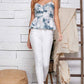 Sunburst Swirl Peplum Top