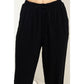DZ23A546-Linen Drawstring Jogger Pants