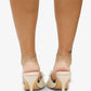 KIDMAN - Raffia Floral Heels, Rhinestone Embellishments