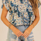 Floral Tiered Ruffle Blouse
