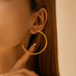 Simple Cool Circle Endless Hoop Earrings