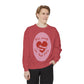 Heart Patch Sweatshirt — "This Must Be The Place" Cozy Graphic Crewneck