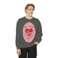 Heart Patch Sweatshirt — "This Must Be The Place" Cozy Graphic Crewneck