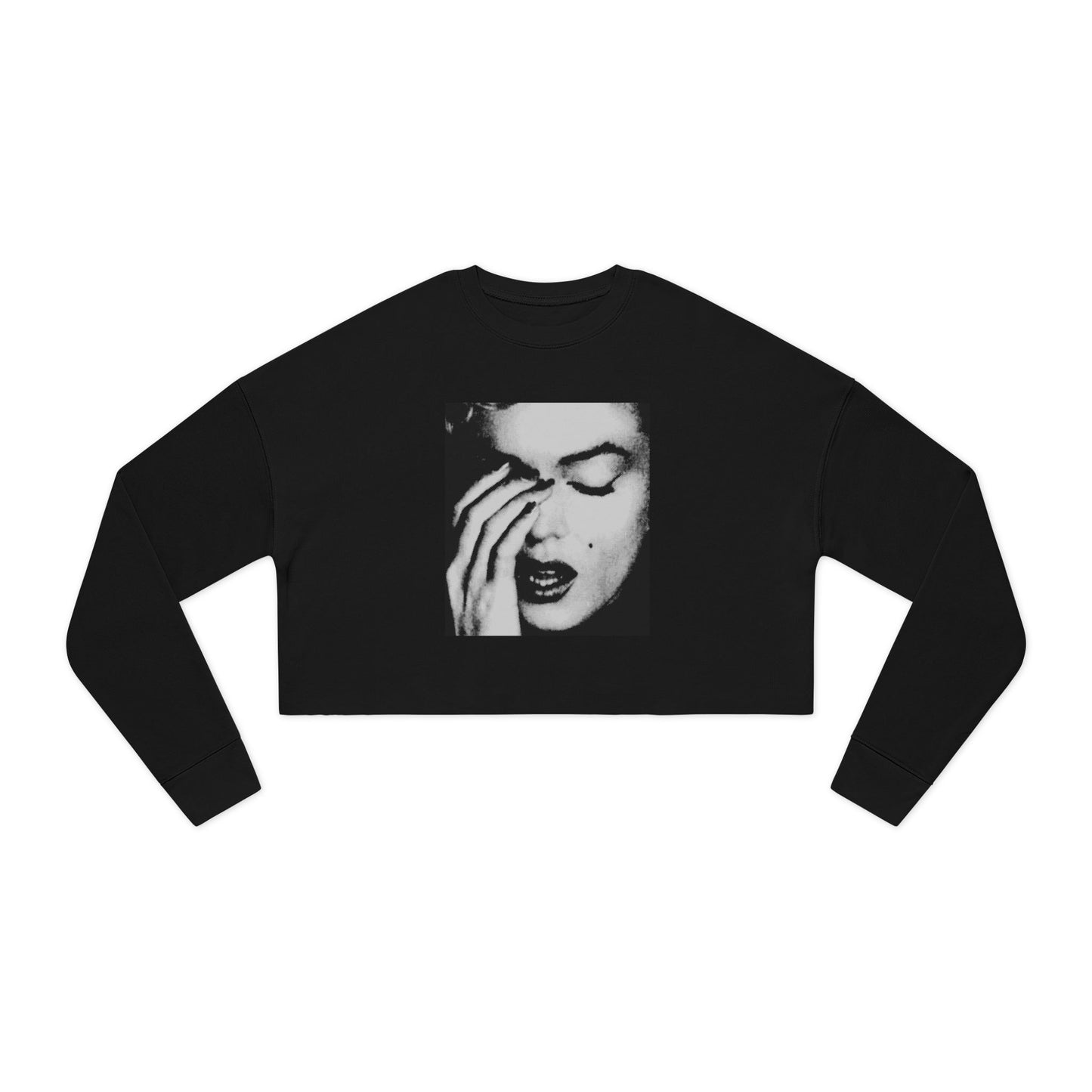 “Diamonds and Dreams” Graphic Women's Cropped Sweatshirt