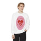 Heart Patch Sweatshirt — "This Must Be The Place" Cozy Graphic Crewneck