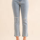 22418P - Studded Rhinestone Denim Jeans