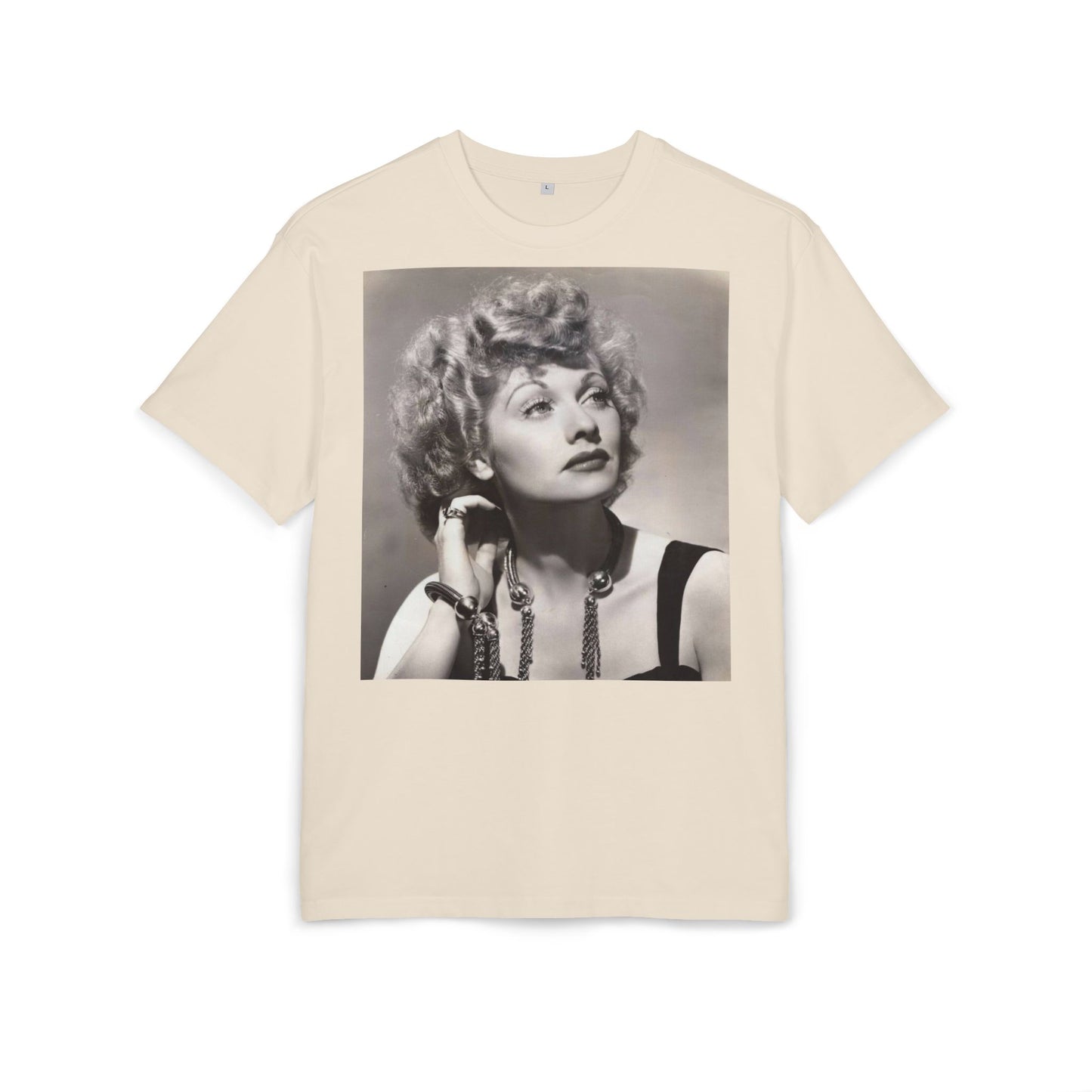 Vintage Glam Unisex Heavy Oversize Tee - Retro Style Fashion Icon Graphic