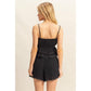 HF25E205-SET-Peplum Cami Top And Shorts Set