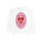 Heart Patch Sweatshirt — "This Must Be The Place" Cozy Graphic Crewneck
