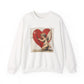 Cupid Vintage Heart Crewneck Sweatshirt