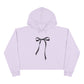 Cropped Hoodie - Feminine Bow Design for International Women's Day