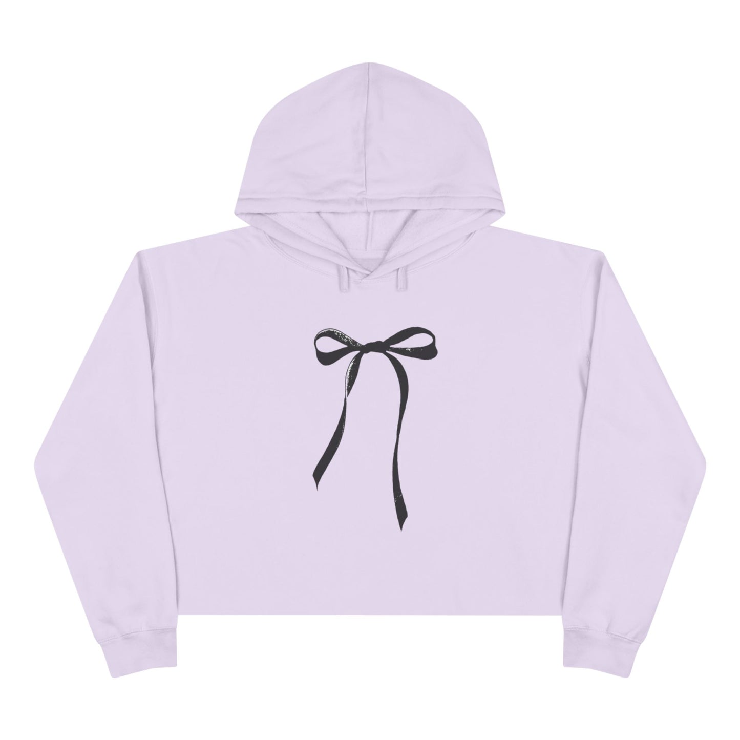 Cropped Hoodie - Feminine Bow Design for International Women's Day