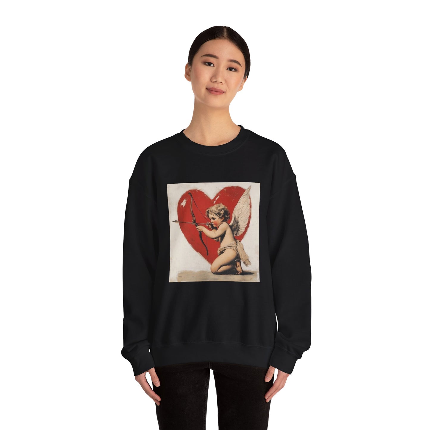 Cupid Vintage Heart Crewneck Sweatshirt