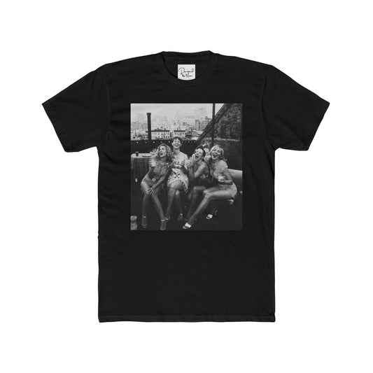“The Girls” Vintage Black & White Photo Tee — Retro Friends Graphic T‑Shirt