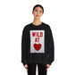 Wild At Heart Crewneck Sweatshirt — Graphic Sweatshirt, Valentine's Day Casual Pullover