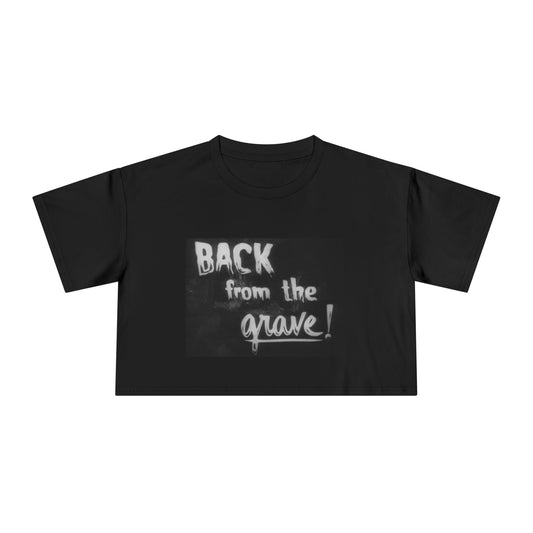 Spooky Fun Women's Crop Tee - Perfect for Halloween, Ghost Lovers, and Casual Style, Statement Shirt, Fashion Tee, Everyday Wear
