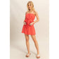 HF25E205-SET-Peplum Cami Top And Shorts Set