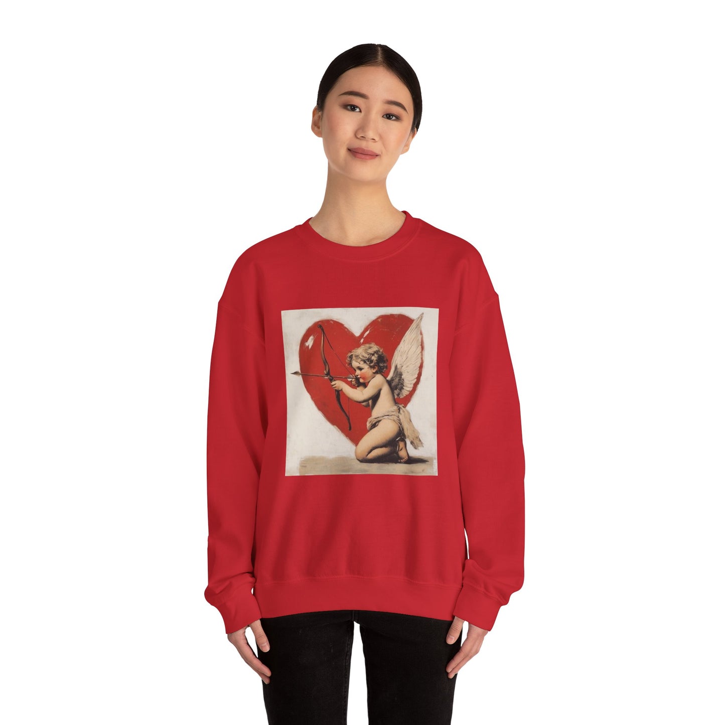 Cupid Vintage Heart Crewneck Sweatshirt
