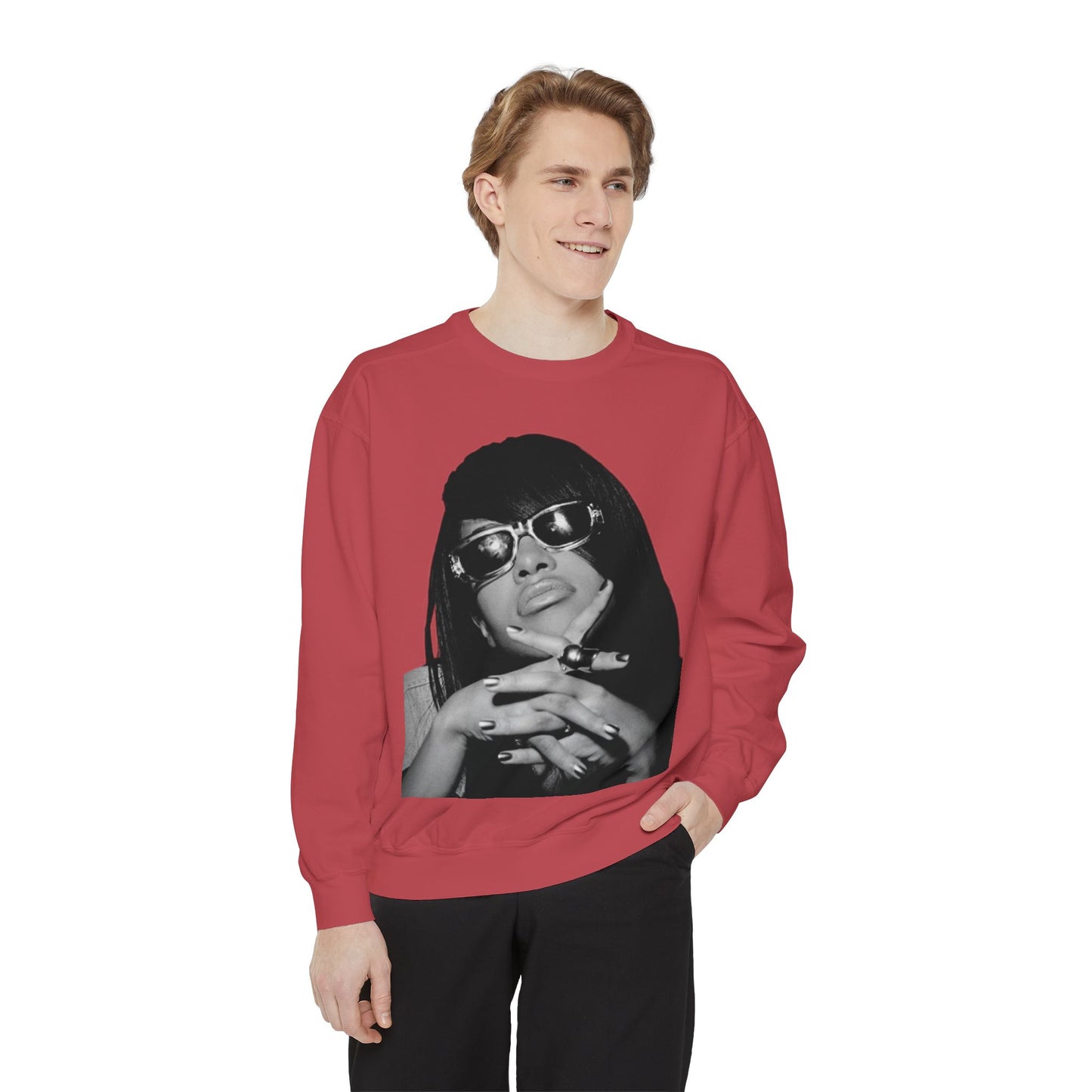 “Black Diamond” Graphic Unisex Garment-Dyed Sweatshirt