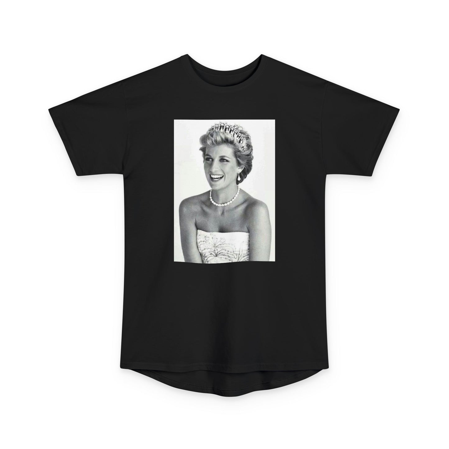 Vintage Princess Diana Graphic Urban Tee - Unisex Long Body T-Shirt