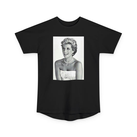 Vintage Princess Diana Graphic Urban Tee - Unisex Long Body T-Shirt