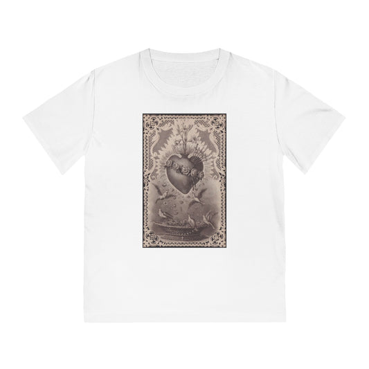 Vintage Sacred Heart Tee — Gothic Heart Graphic T-Shirt