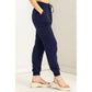 DZ23A546-Linen Drawstring Jogger Pants